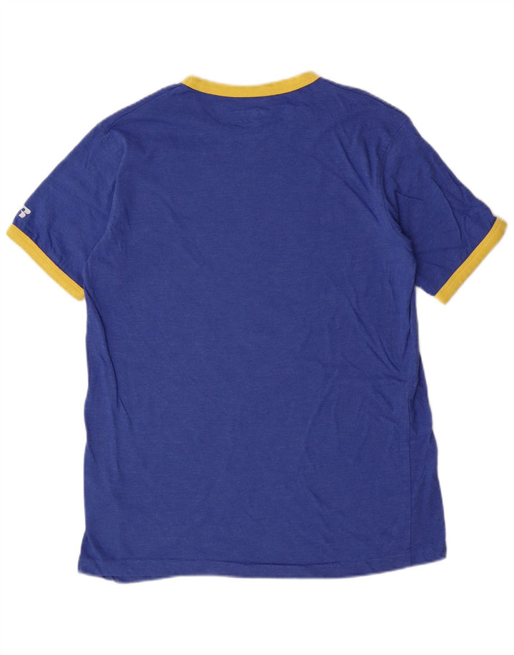 Russell Athletic Herre grafisk T-shirt top mellemblå bomuld
