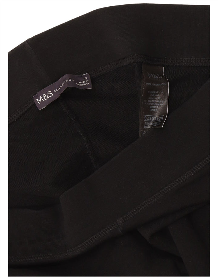 Marks & Spencer Womens Leggings UK 16 Large Black Bomuld