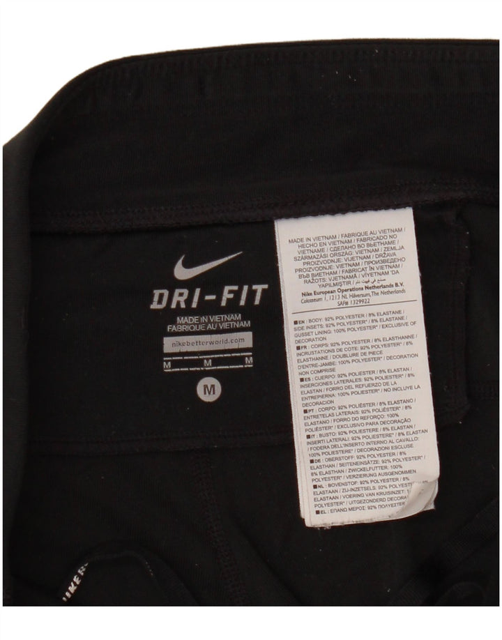Nike Dame Dri Fit Capri Leggings UK 14 Medium Sort Polyester