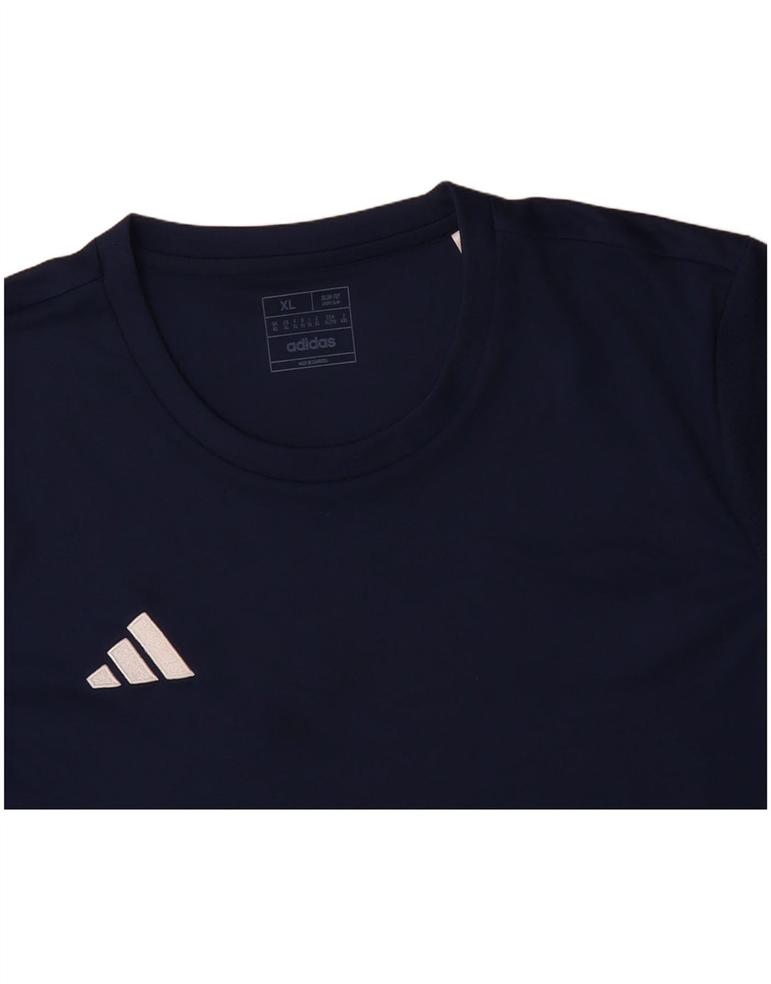ADIDAS Aeroready Slim Fit T-Shirt Top XL Marineblå polyester