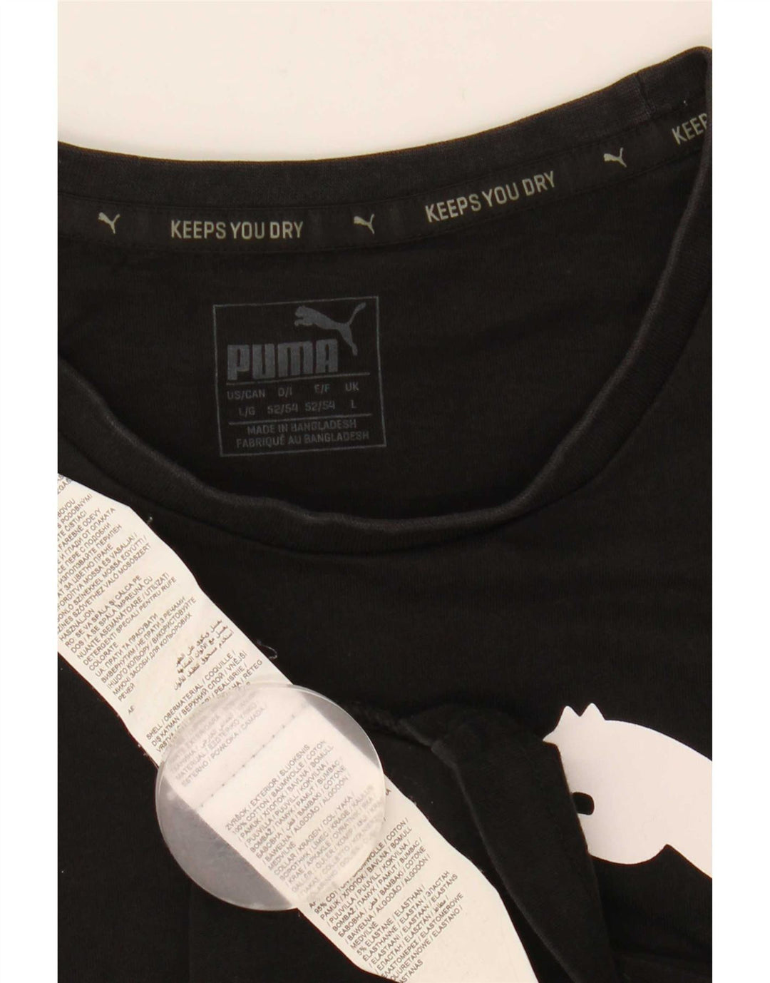Puma Herre Grafisk Vest Top Stor Sort Bomuld