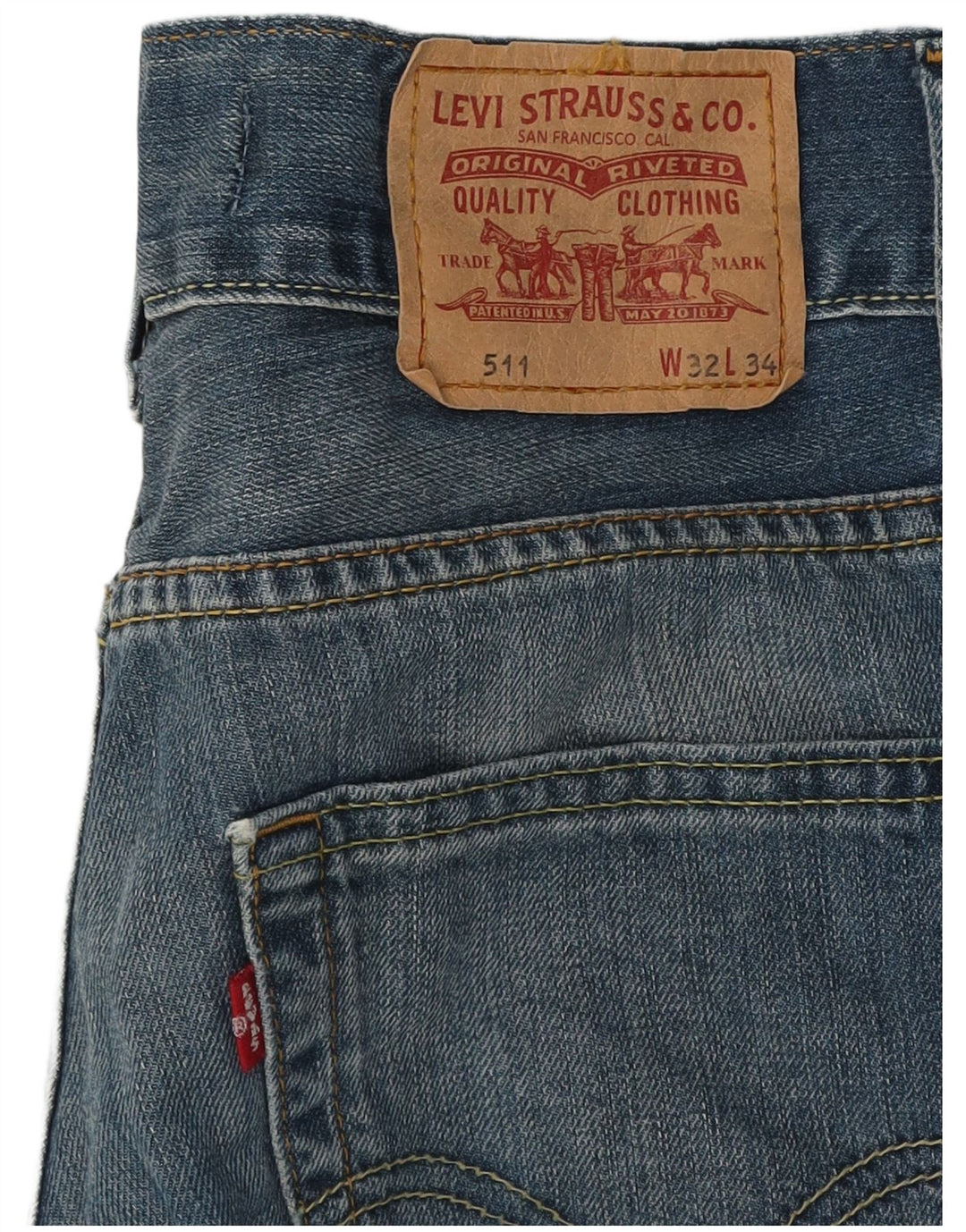 Levi's Dame 511 Slim Jeans W32 L34 Blå Bomuld
