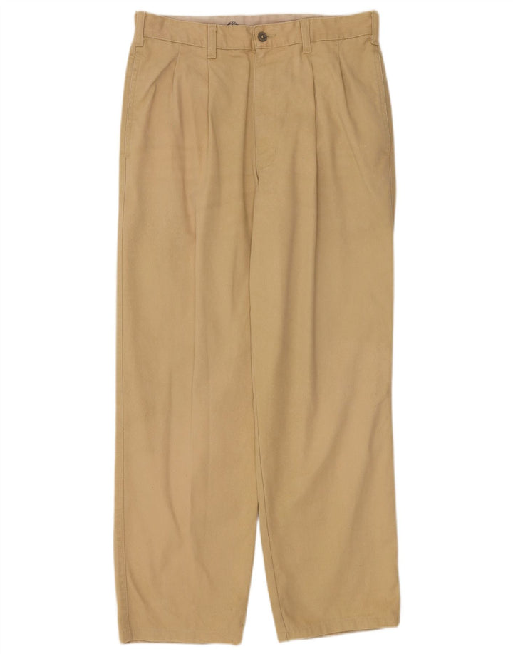DOCKERS Herre Pegged Chino Bukser W32 L30 Beige Bomuld