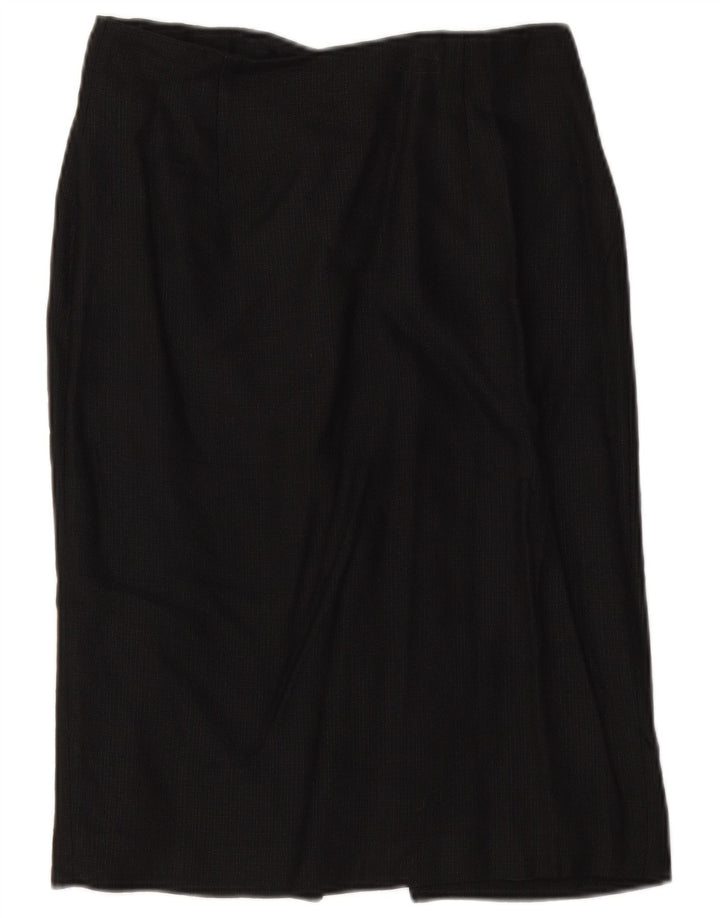 Zara lige nederdel til kvinder EU 38 Small W28 Black Rayon