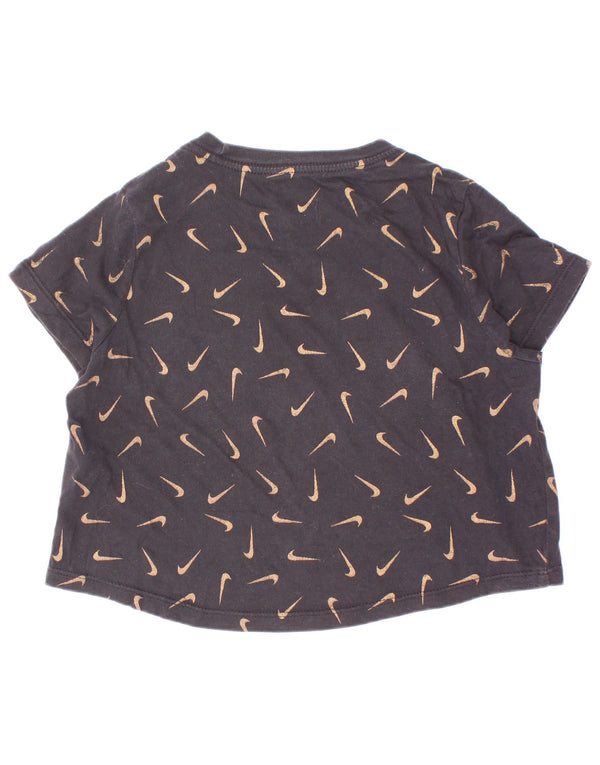 Nike piger grafisk t-shirt top 8-9 år Lille sort plettet