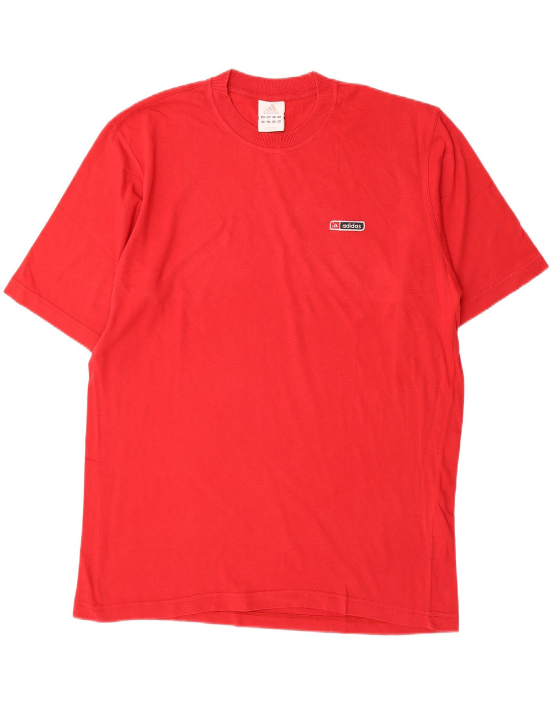 ADIDAS Mens T-Shirt Top Large Red Cotton