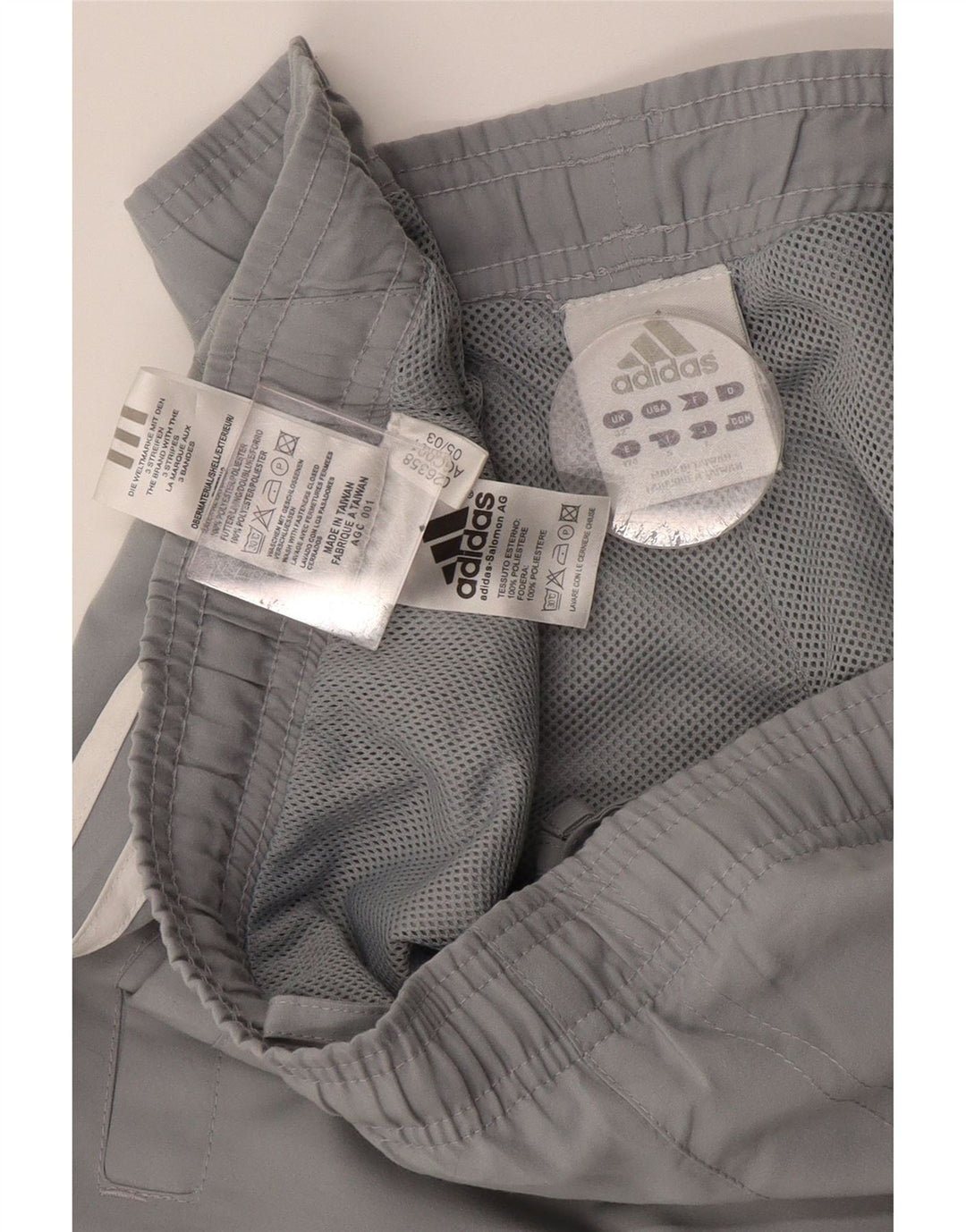 Adidas Træningsdragtsbukser til mænd mellemgrå polyester