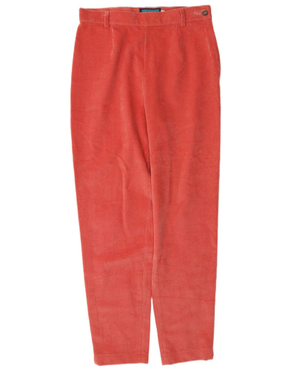 Belfe & Womens tilspidsede fløjlsbukser IT 46 Large W30 L30 Rød Bomuld
