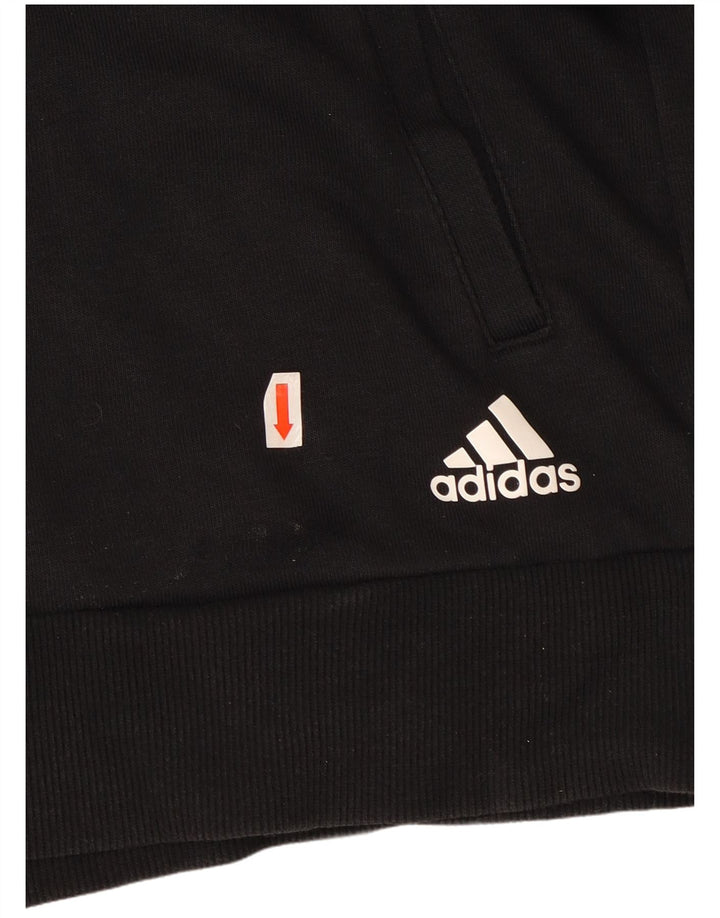 ADIDAS Grafisk træningsdragt jakke til mænd Stor sort bomuld