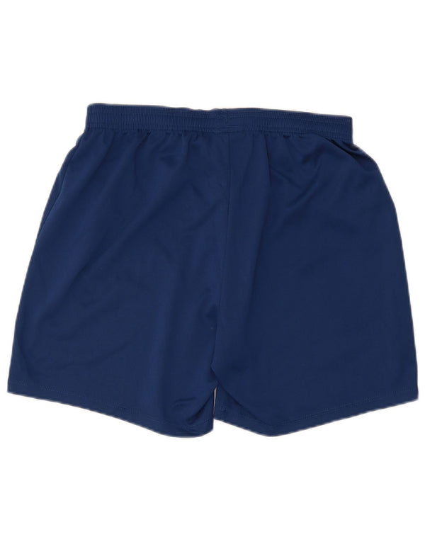 Umbro Womens Sports Shorts UK 14 Medium Navy Blue Polyester