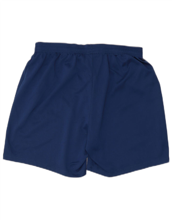 Umbro Womens Sports Shorts UK 14 Medium Navy Blue Polyester