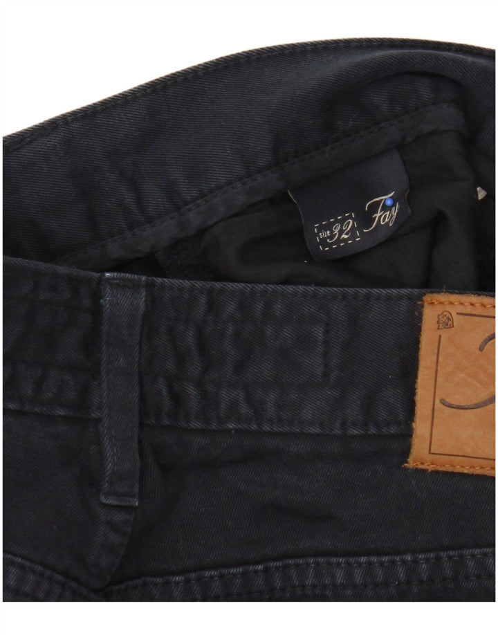 Fay Straight Jeans til mænd W32 L29 marineblå bomuld