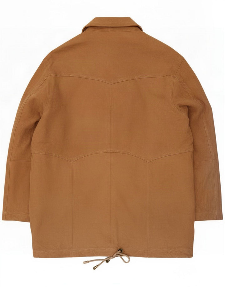 Yorn Dame Oversized ruskindsfrakke EU 40 Mellembrun Læder