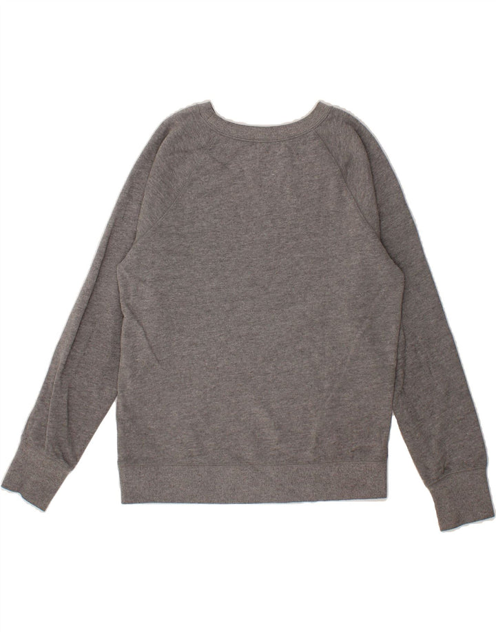 CALVIN KLEIN JEANS Womens Graphic Sweatshirt Jumper UK 14 Medium Grey Vintage Calvin Klein Jeans and Second-Hand Calvin Klein Jeans from Messina Hembry 