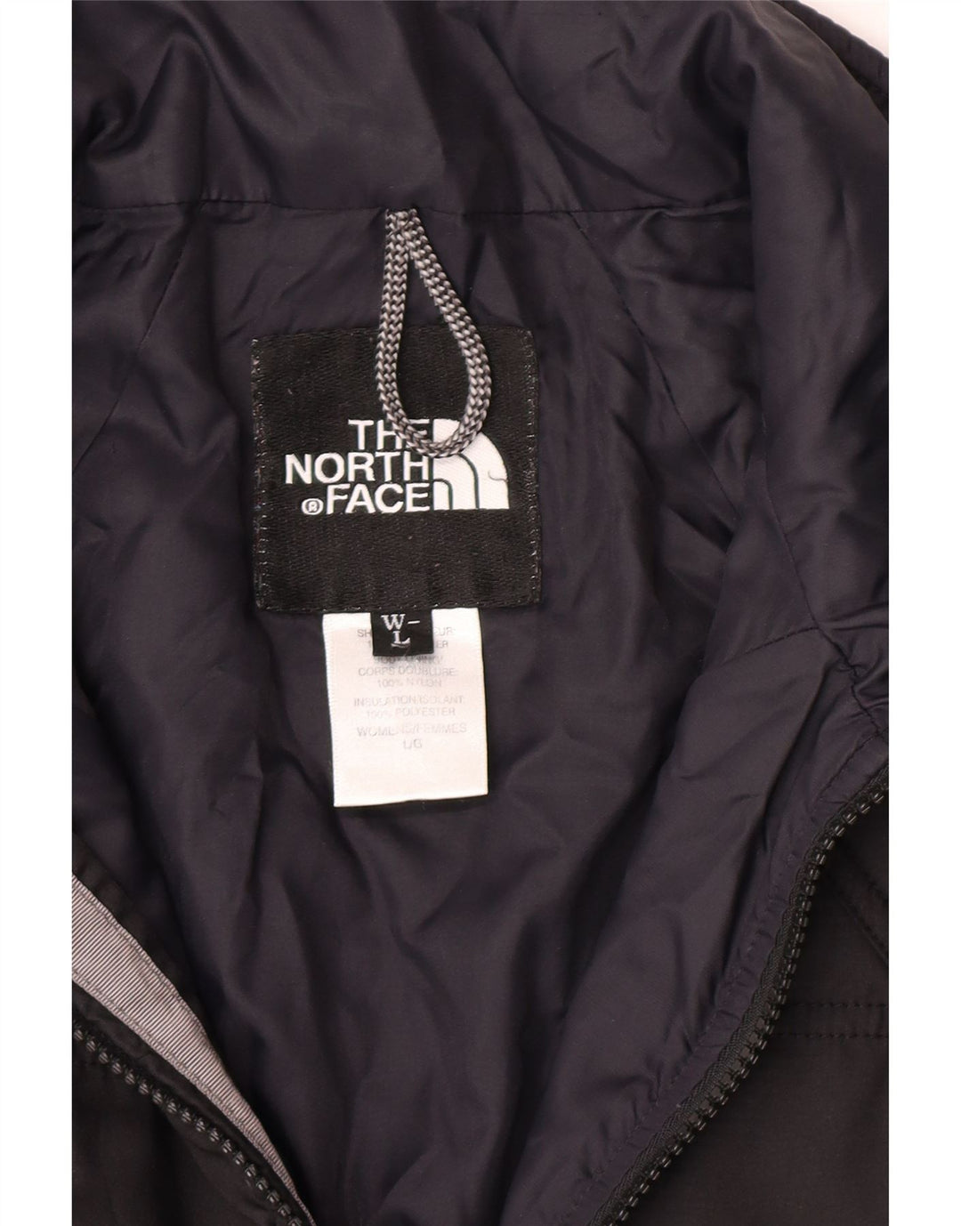 The North Face Dame Windbreaker Jacket UK 16 Large Black Polyester