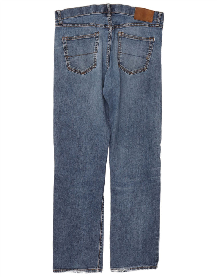 Marks & Spencer Herre Regular Straight Jeans W36 L33 Blue Cotton