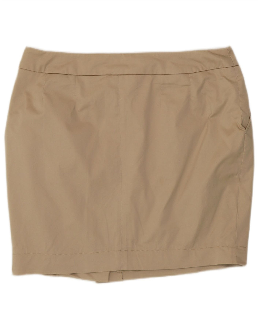 Zendra Dame Mini Nederdel EU 46 XL W34 Beige Bomuld