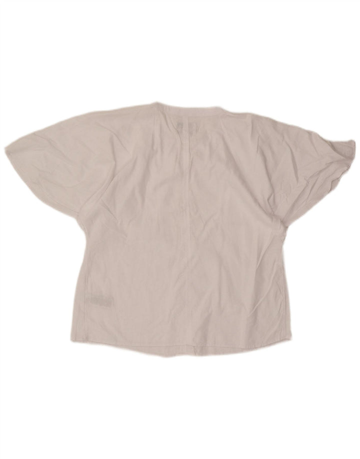 Marks & Spencer Damebluse Top UK 12 Medium White Linen