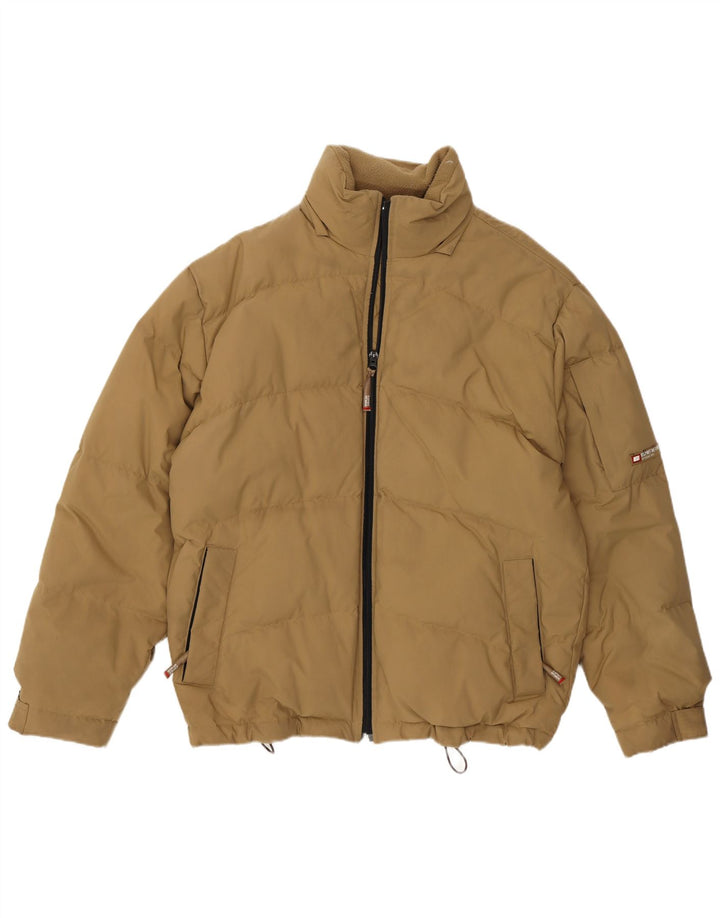 Esprit Herre Loose Fit Polstret Jakke UK 36 Small Beige Nylon