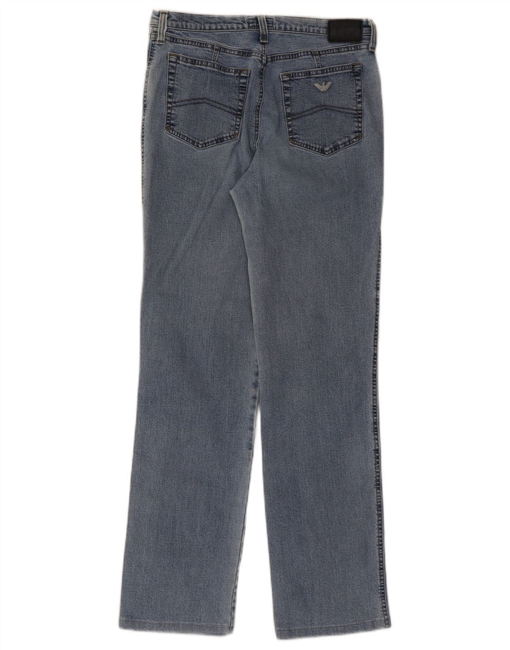 ARMANI lige jeans til kvinder W29 L28 blå bomuld