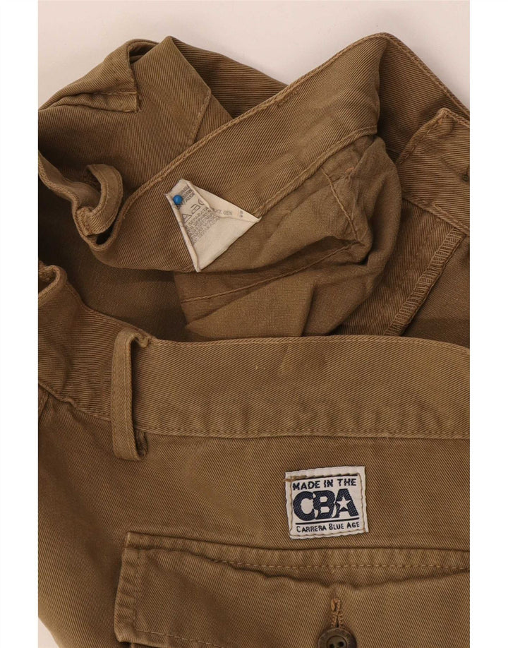 Carrera Herre Straight Cargo Bukser W36 L33 Beige Bomuld