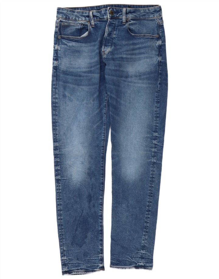 G-STAR Mens 3301 Slim Jeans W32 L32 Blue Cotton