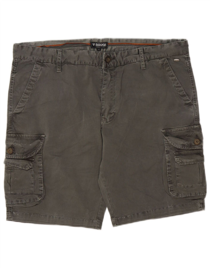 Brugi Herre Cargo Shorts IT 52 XL W32 Grå Bomuld