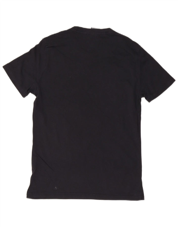 CHAMPION Mens T-Shirt Top Small Navy Blue Cotton