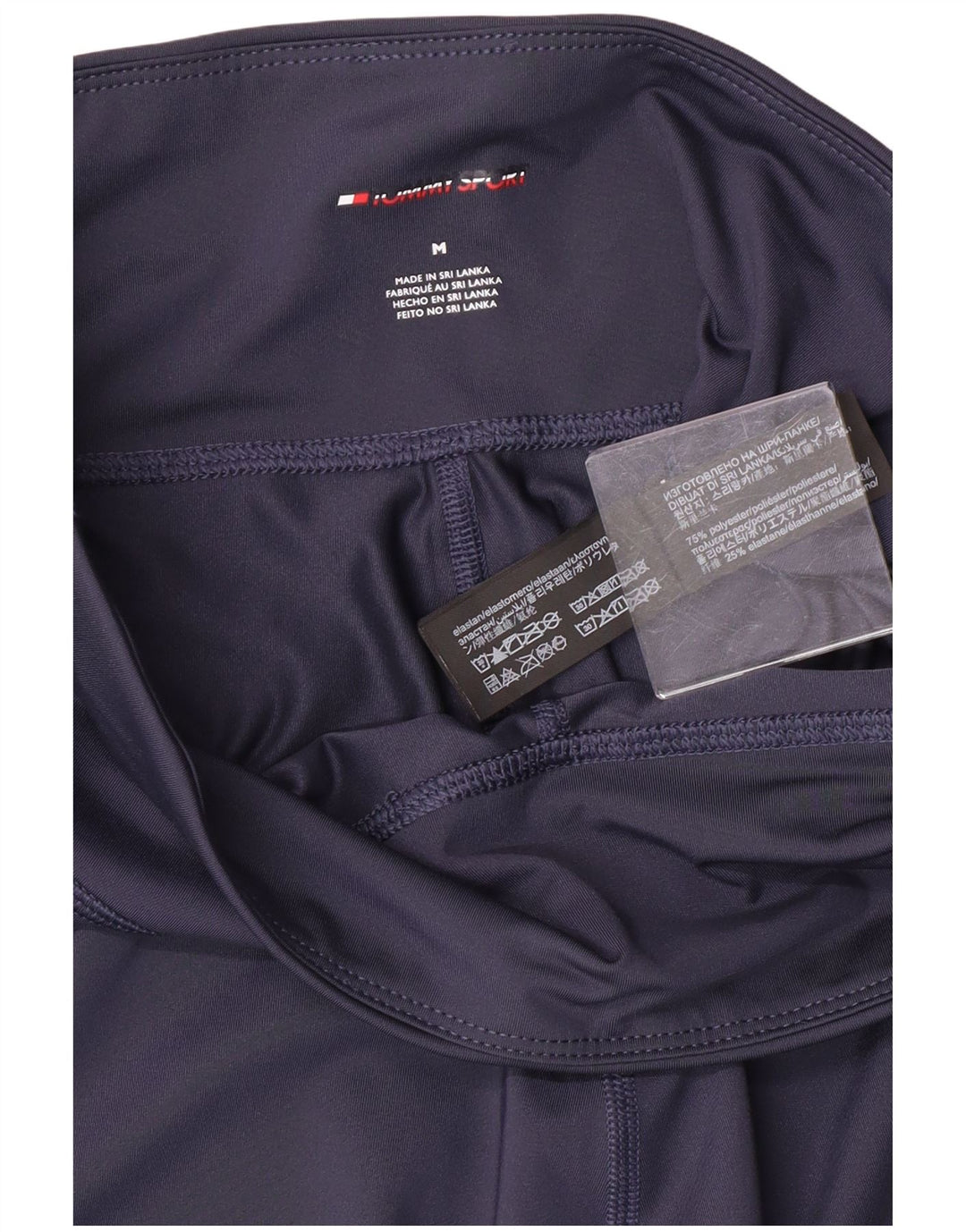 Tommy Hilfiger Grafiske Leggings til kvinder UK 12 Medium Navy Blue Polyester