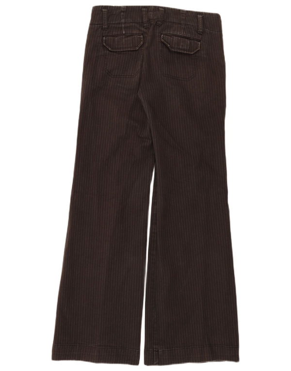 Gap Womens Flare Chino-bukser US 4 Small W28 L30 Brown Pinstripe