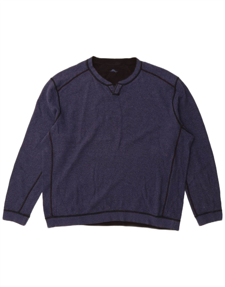 Tommy Bahama Herre Sweatshirt Jumper 2XL Navy Blue