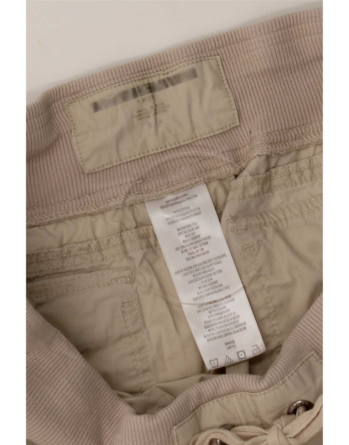 Tommy Hilfiger Dame Capri Bukser Small W30 L21 Beige Bomuld