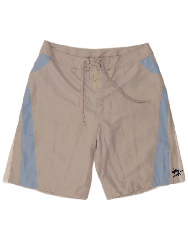 RIP CURL Grafiske svømmeshorts til mænd XL Grå Colourblock Polyester