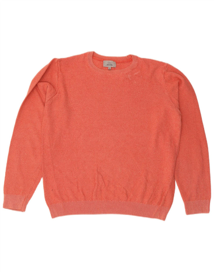 Marks & Spencer Herre sweater med rund hals, medium orange bomuld