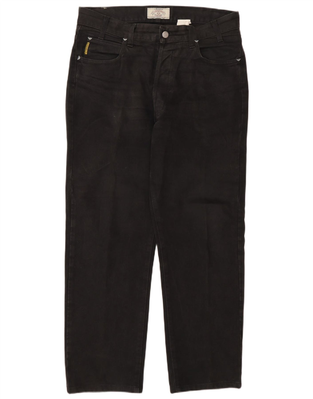 Armani Straight Jeans til mænd W32 L28 Sort bomuld