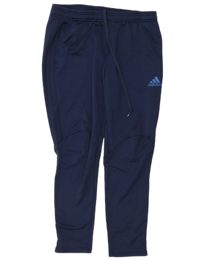 Adidas træningsdragt bukser til kvinder UK 18 XL marineblå polyester