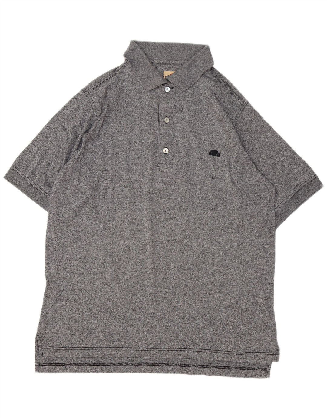 Ellesse Herre Polo Shirt Lille Grå Flecked Bomuld