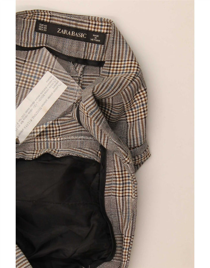 Zara Slim Chino Bukser til kvinder EU 40 Medium W30 L27 Grå Hundstød