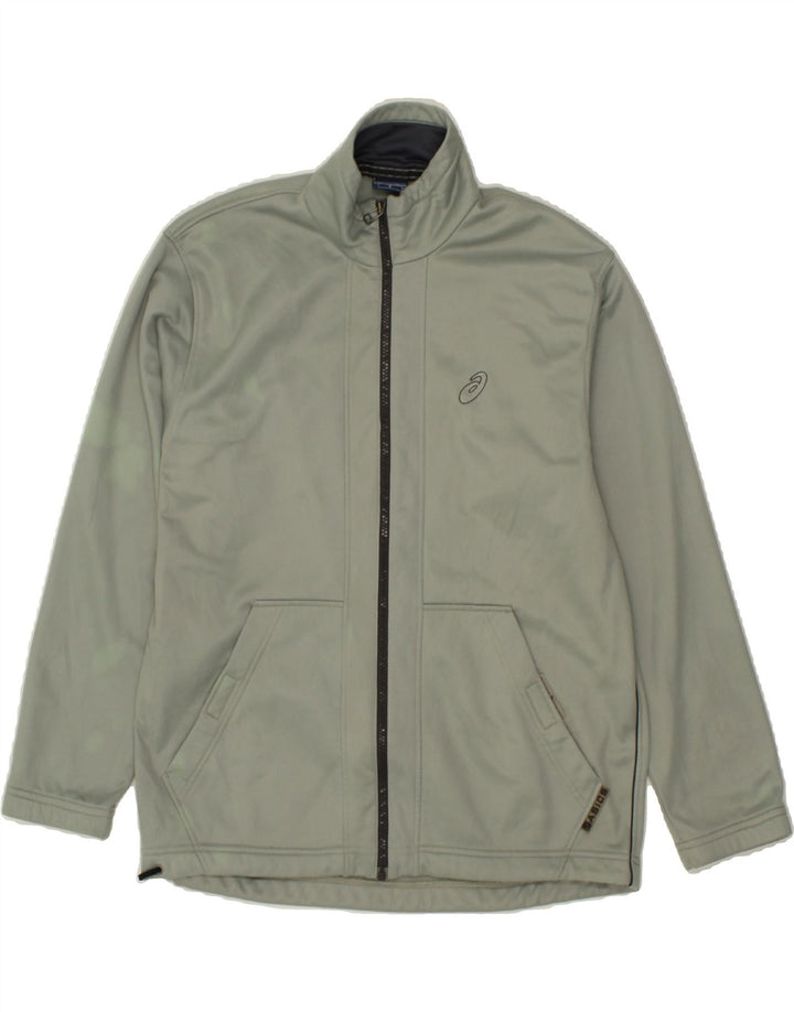 ASICS Mens Tracksuit Top Jacket Small Grey | Vintage Asics | Thrift | Second-Hand Asics | Used Clothing | Messina Hembry 