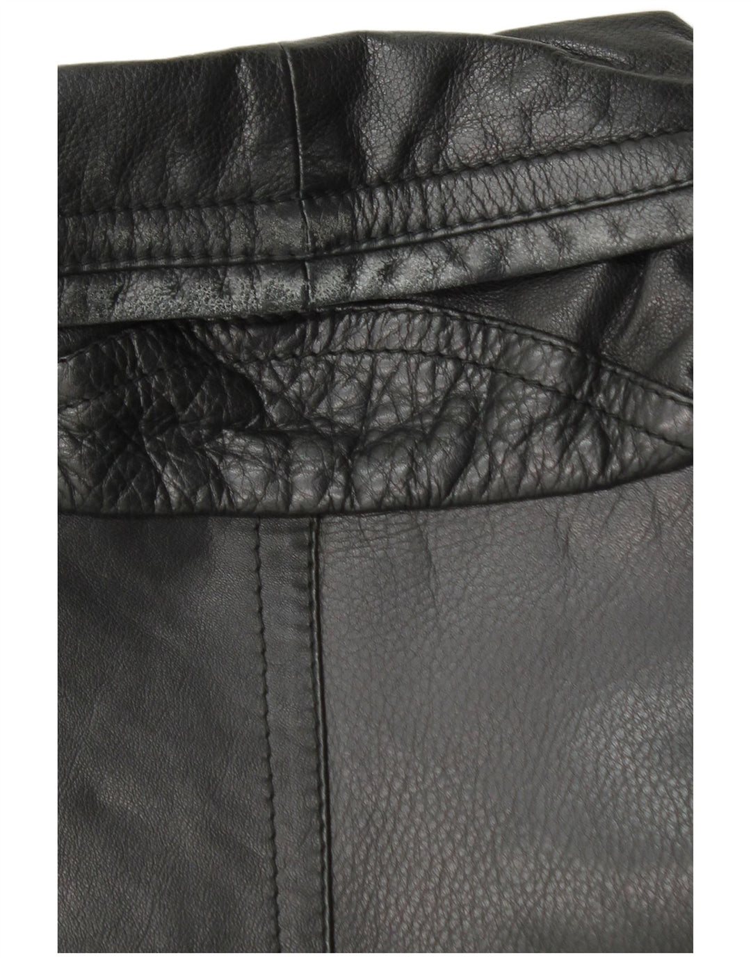 Vittorio Forti Herre Læderfrakke IT 48 Medium Sort