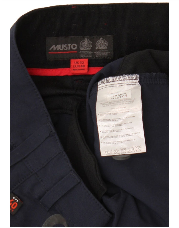 Musto Herre Cargo Shorts W32 Medium Navy Blue Colourblock Polyamid