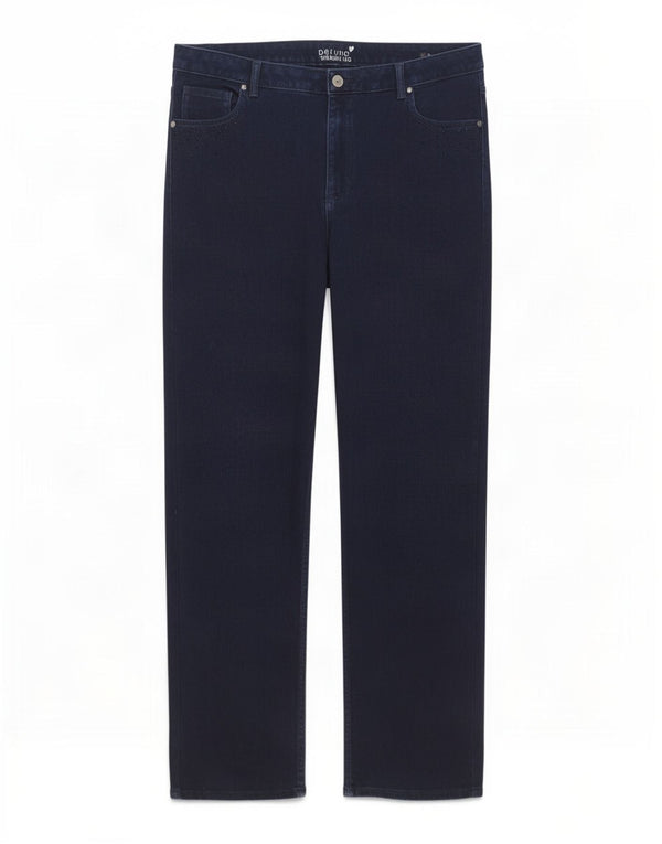Marks & Spencer Dame Per Una Straight Jeans UK 16 Large W36 L29 Navy Blue