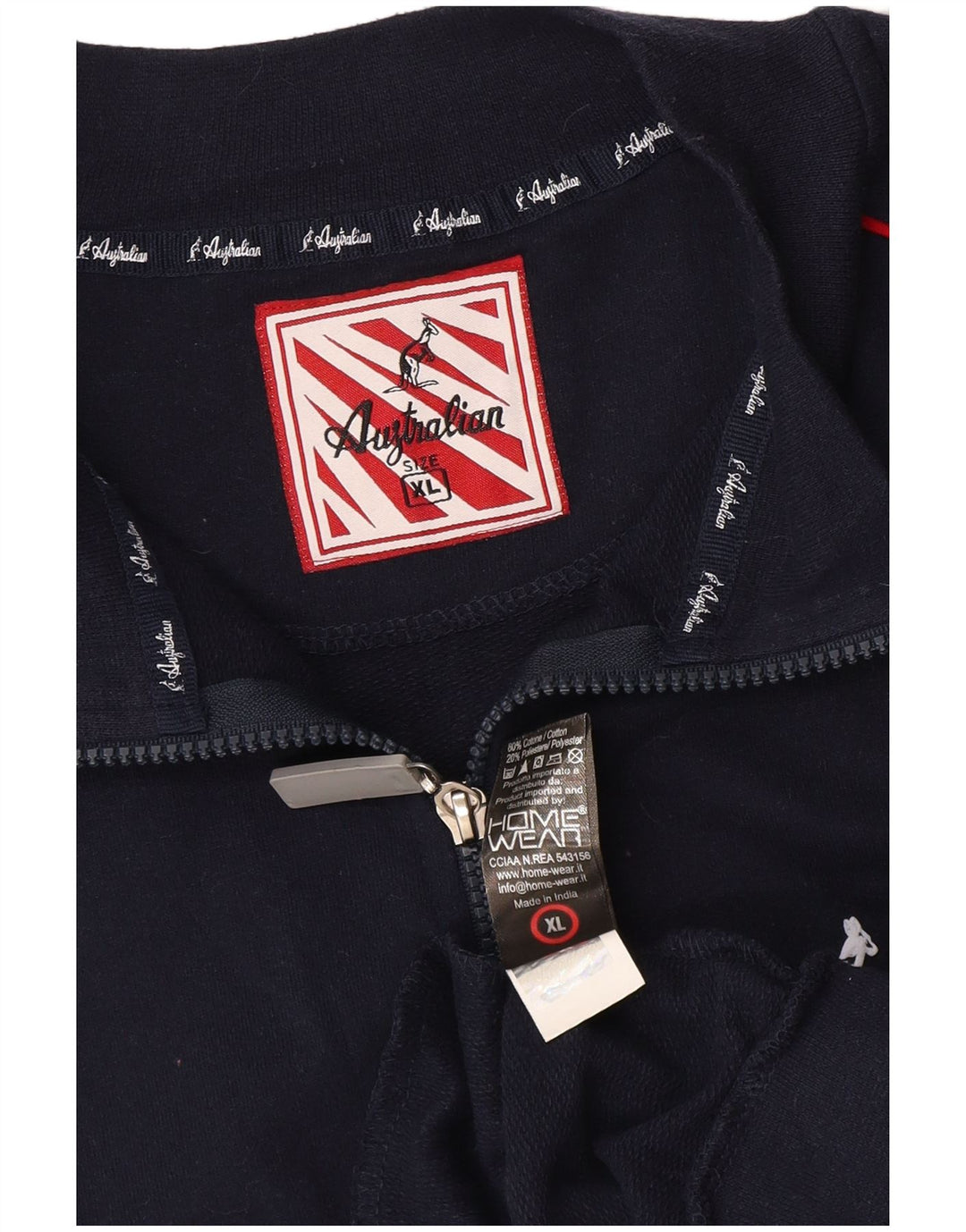 AUSTRALIAN L'ALPINA Træningsdragt til mænd Topjakke XL Marineblå Bomuld