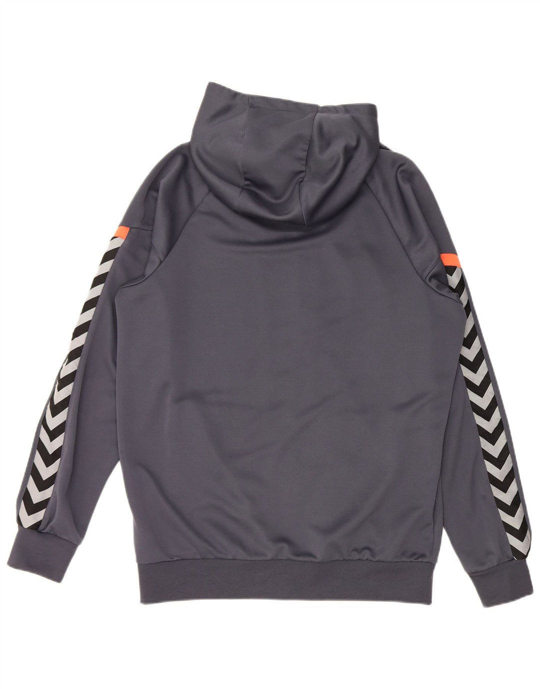 HUMMEL Herre grafisk hættetrøje Sweater med lynlås Large Grå Colourblock Polyester