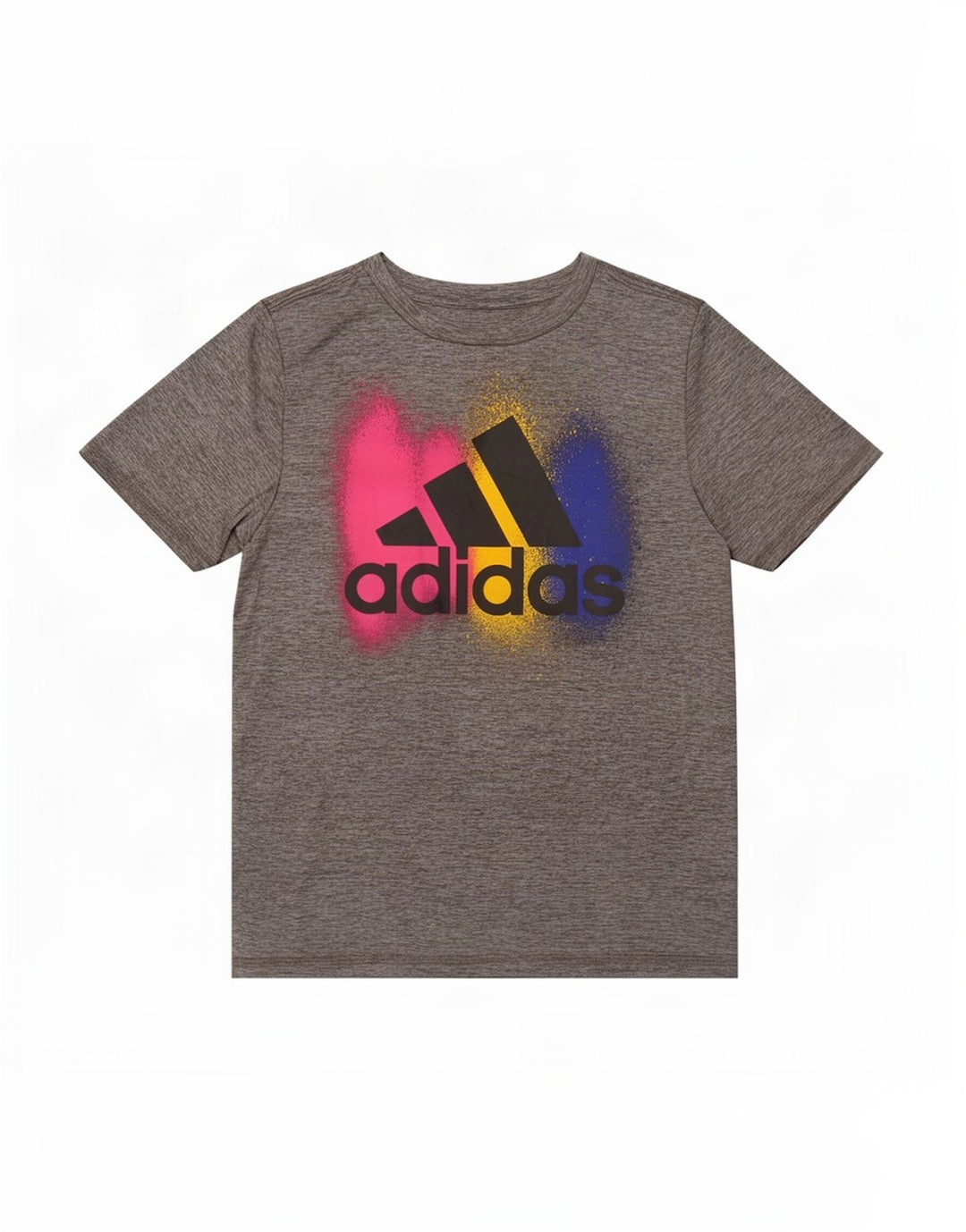 Adidas drenge Regular Fit grafisk T-shirt top 9-10 år lille grå polyester