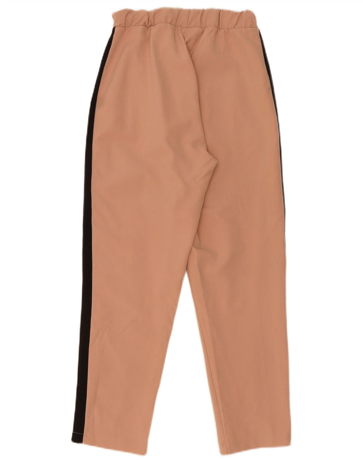 Zara træningsdragtsbukser til kvinder UK 4 XS Pink Colourblock Polyester