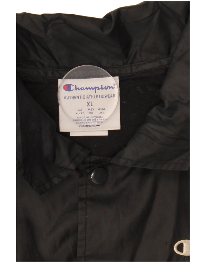 Champion Womens Crop Loose Fit regnjakke UK 18 XL Sort Polyester