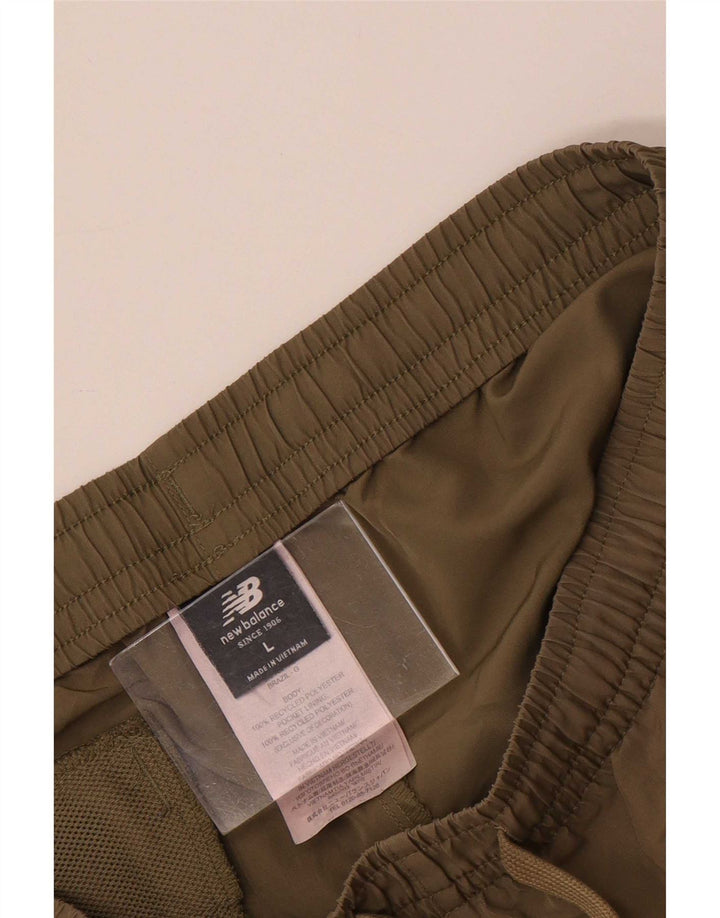 New Balance Badeshorts til mænd Large Khaki Polyester