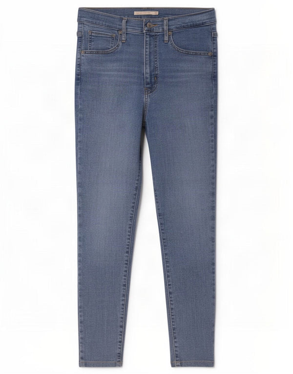 Levi's Womens Mile High Crop Skinny Jeans W29 L24 Blue Cotton
