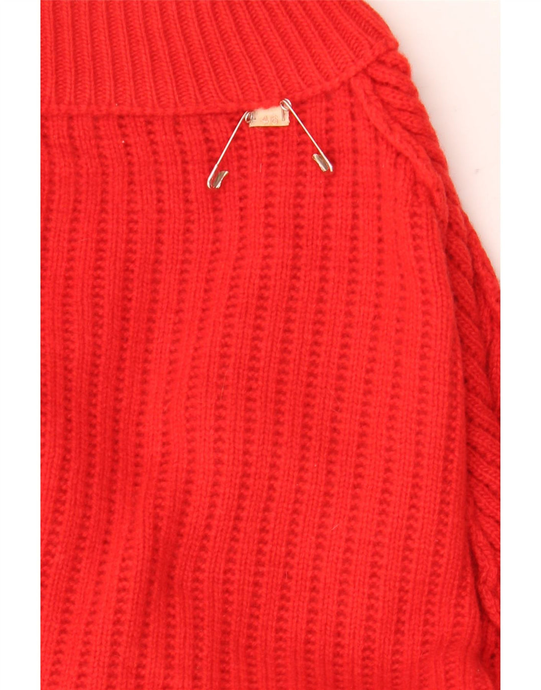 Vintage herre cardigan sweater størrelse 46 XL Rød
